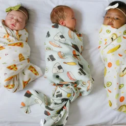 Bamboo Muslin Swaddle Blanket - Sushi