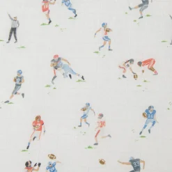 Bamboo Muslin Swaddle Blanket - Football
