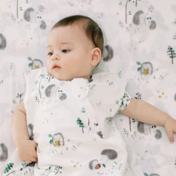 Bamboo Muslin Swaddle Blanket - Hedgehog