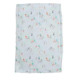 Bamboo Muslin Swaddle Blanket - Ice Hockey