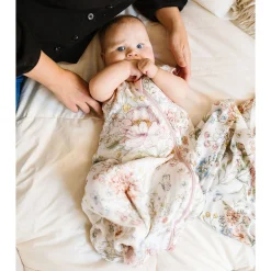 Bamboo Muslin Swaddle Blanket - Secret Garden