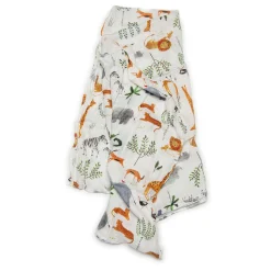 Bamboo Muslin Swaddle Blanket - Safari