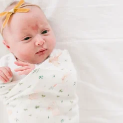 Bamboo Muslin Swaddle Blanket - Bunny