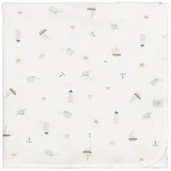 Bamboo Quilted Blanket-ocean