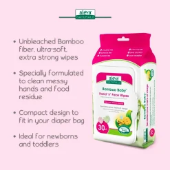 Bamboo Wipes Hand and Face Set of 30