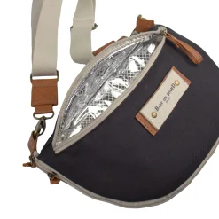 Banana Diaper Bag With Shoulder Strap Armelle- Black