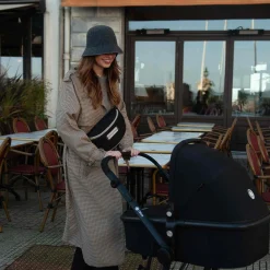 Banana Diaper Bag With Shoulder Strap Armelle- Black