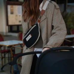 Banana Diaper Bag With Shoulder Strap Armelle- Black