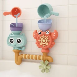 Bath Toy Crabe And Cat Around