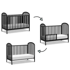 Beau 3-in-1 Convertible Crib - Ebony