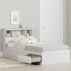 Bed and headboard set - Summer Breeze White Pine