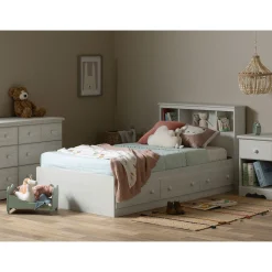Bed and headboard set - Summer Breeze White Pine