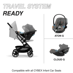 Beezy 2 Compact City Stroller - Fog Grey