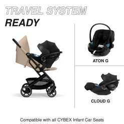 Beezy 2 Compact City Stroller - Almond Beige