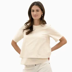 Beige Nursing Top