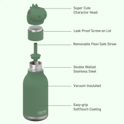 Bestie Animal Bottle 16 oz - Dino