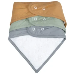 Bibs (3) Bamboo Honey / Foam / Gray