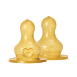 BIBS Bottle Nipple Latex (2) - Fast Flow