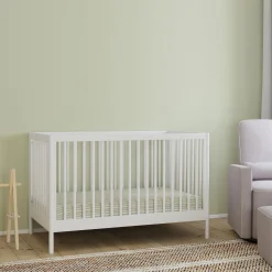 Birdie 3-in-1 Convertible Crib - White