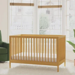 Birdie 3-in-1 Convertible Crib - Honey