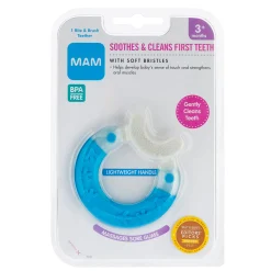 Bite And Brush Teether - Blue