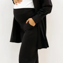 Black Classic Maternity Pants