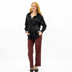 Black Classic Maternity Shirt