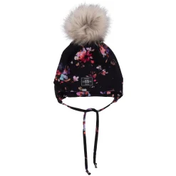 Black Jersey Beanie 12-24m