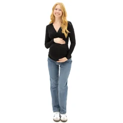 Black Nursing Long Sleeves T-Shirt