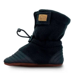 Black Stay-Put Booties 3-24m