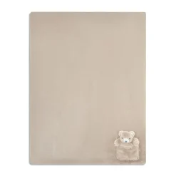 Blanket with Plush Friends- Taupe