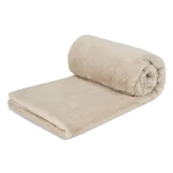 Blanket with Plush Friends- Taupe