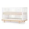 Bliss 4-In-1 Convertible Crib - White/Natural