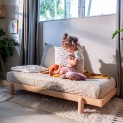 Bliss 4-In-1 Convertible Crib - White/Natural