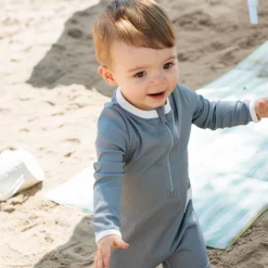 Blue Long Sleeve UV Swimsuit 0-24m