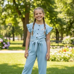 Blue Picnic Jumpsuit 2-8y