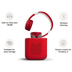 Bluetooth Headphones - Sunset Red
