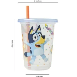 Bluey Take and Toss Straw Cup 4-Pack