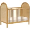 Bondi Cane 3-in-1 Convertible Crib with Toddler Bed Kit - Honey / Natural Cane