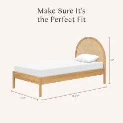 Bondi Cane Twin Bed - Honey