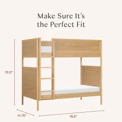 Bondi Convertible Bunk Bed - Honey