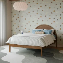 Bondi Double Bed - Walnut Natural