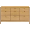 Bondi 9-Drawer Assembled Dresser - Honey