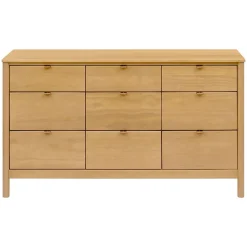 Bondi 9-Drawer Assembled Dresser - Honey
