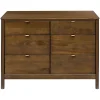 Bondi 6-Drawer Assembled Dresser - Natural Walnut