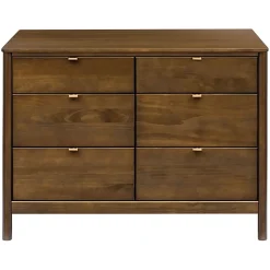 Bondi 6-Drawer Assembled Dresser - Natural Walnut