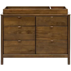 Bondi 6-Drawer Assembled Dresser - Natural Walnut