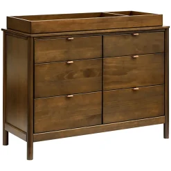 Bondi 6-Drawer Assembled Dresser - Natural Walnut