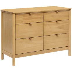Bondi 6-Drawer Dresser - Honey