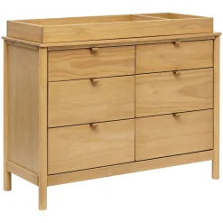Bondi 6-Drawer Dresser - Honey